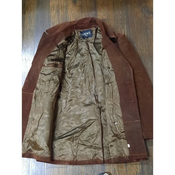 Vintage Loewe Suede Leather Jacket Outer Brown Size 44. Read - Picture 6 of 12